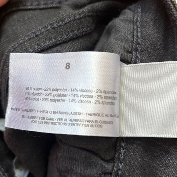 Social Standard by Sanctuary Women's Slim Straight Jean Black Size 8 - Picture 6 of 6